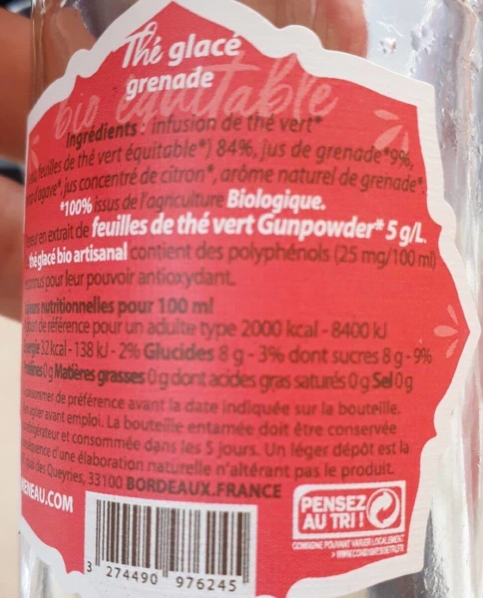 Meneau Thé Vert Bio Equitable Grenade packshot