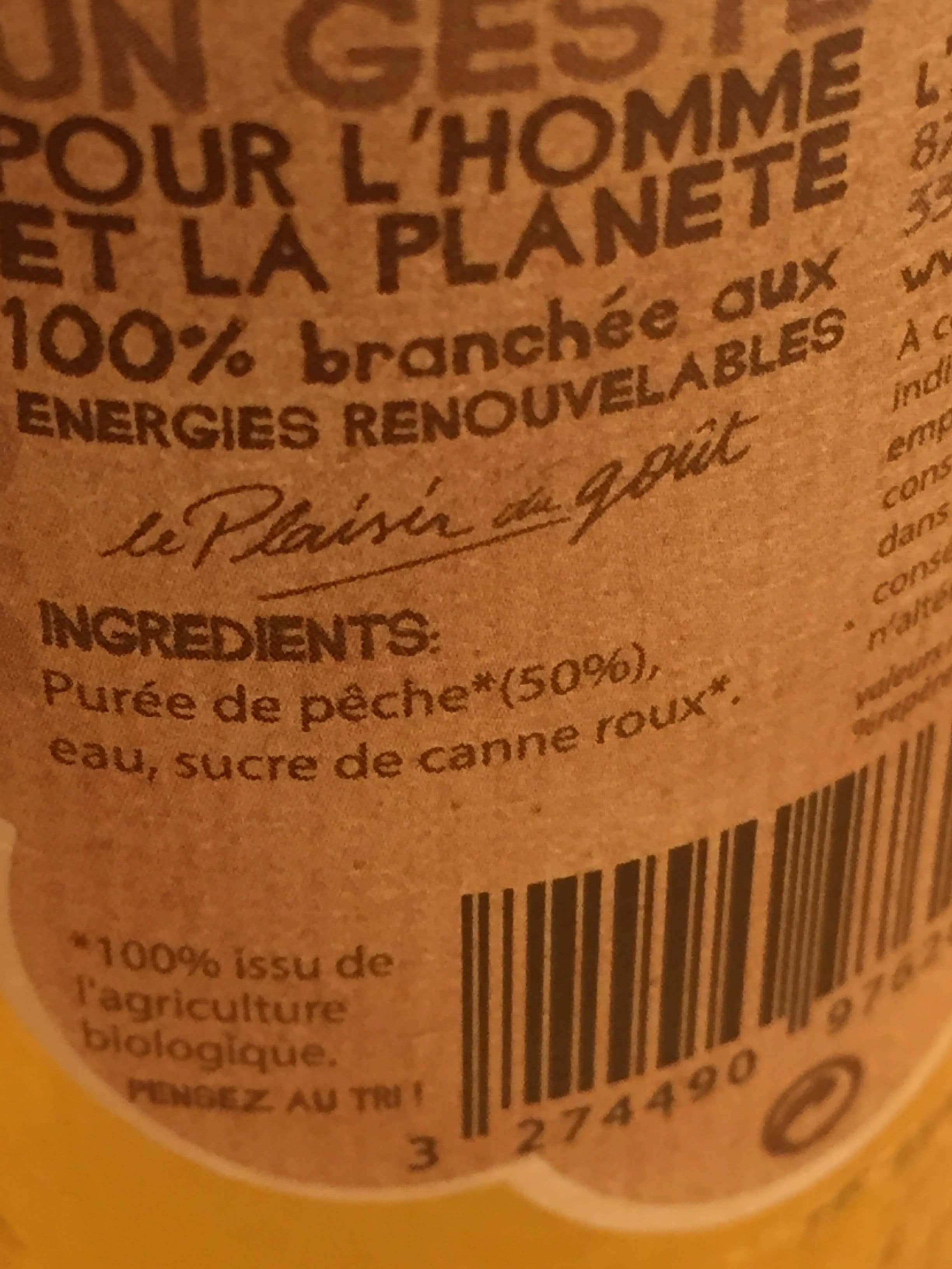 Maison Meneau Nectar de Pêche bio packshot