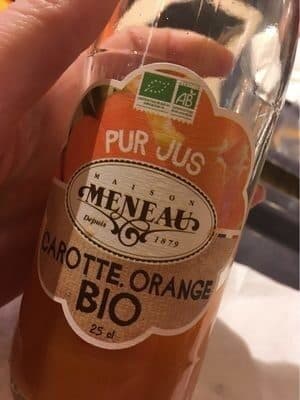 Maison Meneau Carotte orange bio packshot