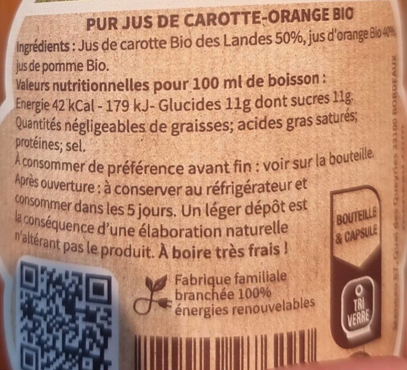 Maison Meneau Carotte orange bio packshot