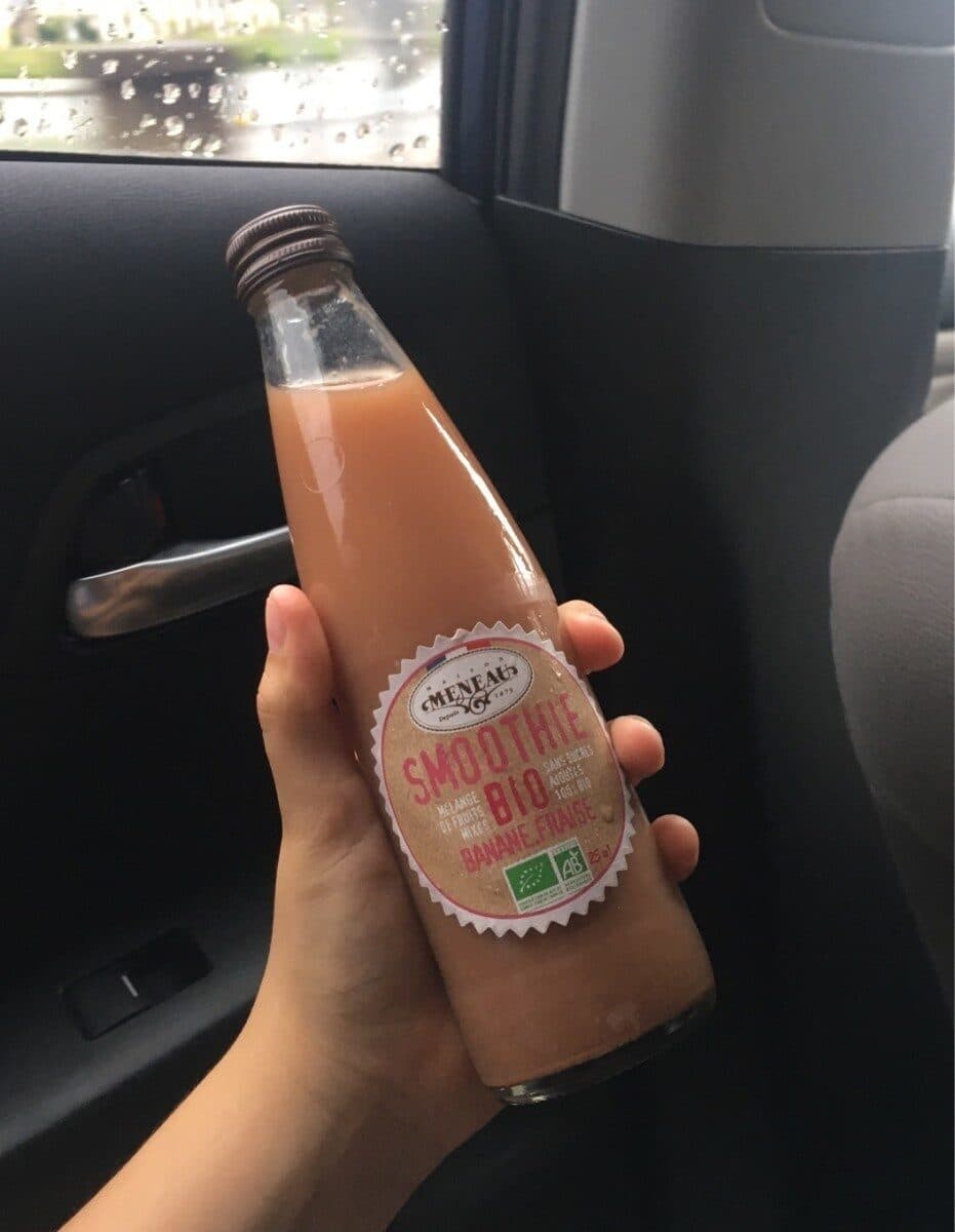 Maison meneau Smoothie Bio banane fraise packshot