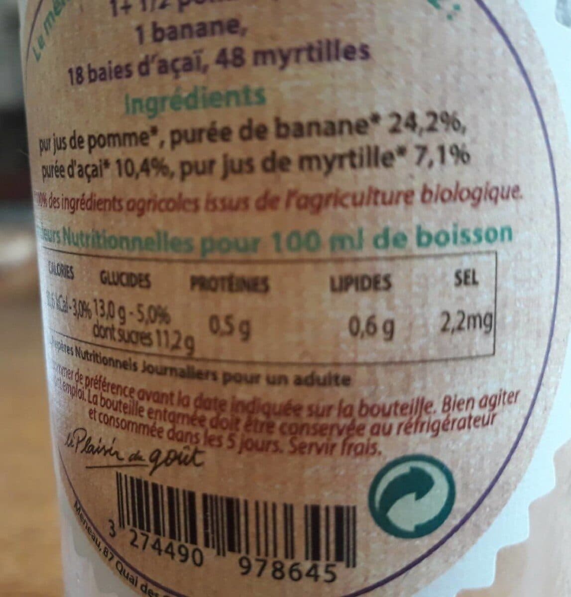 Maison Meneau Smoothie bio packshot