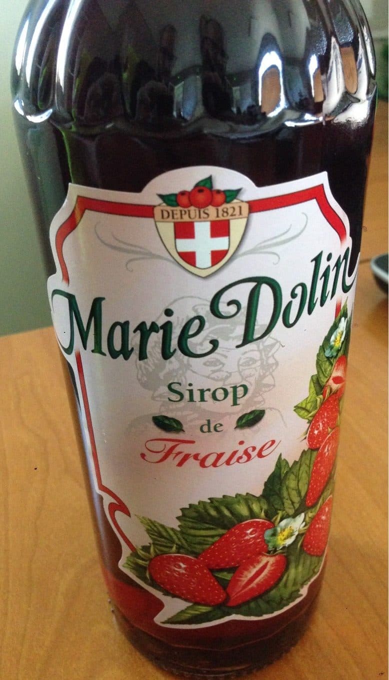 Marie dolin Sirop de fraise packshot