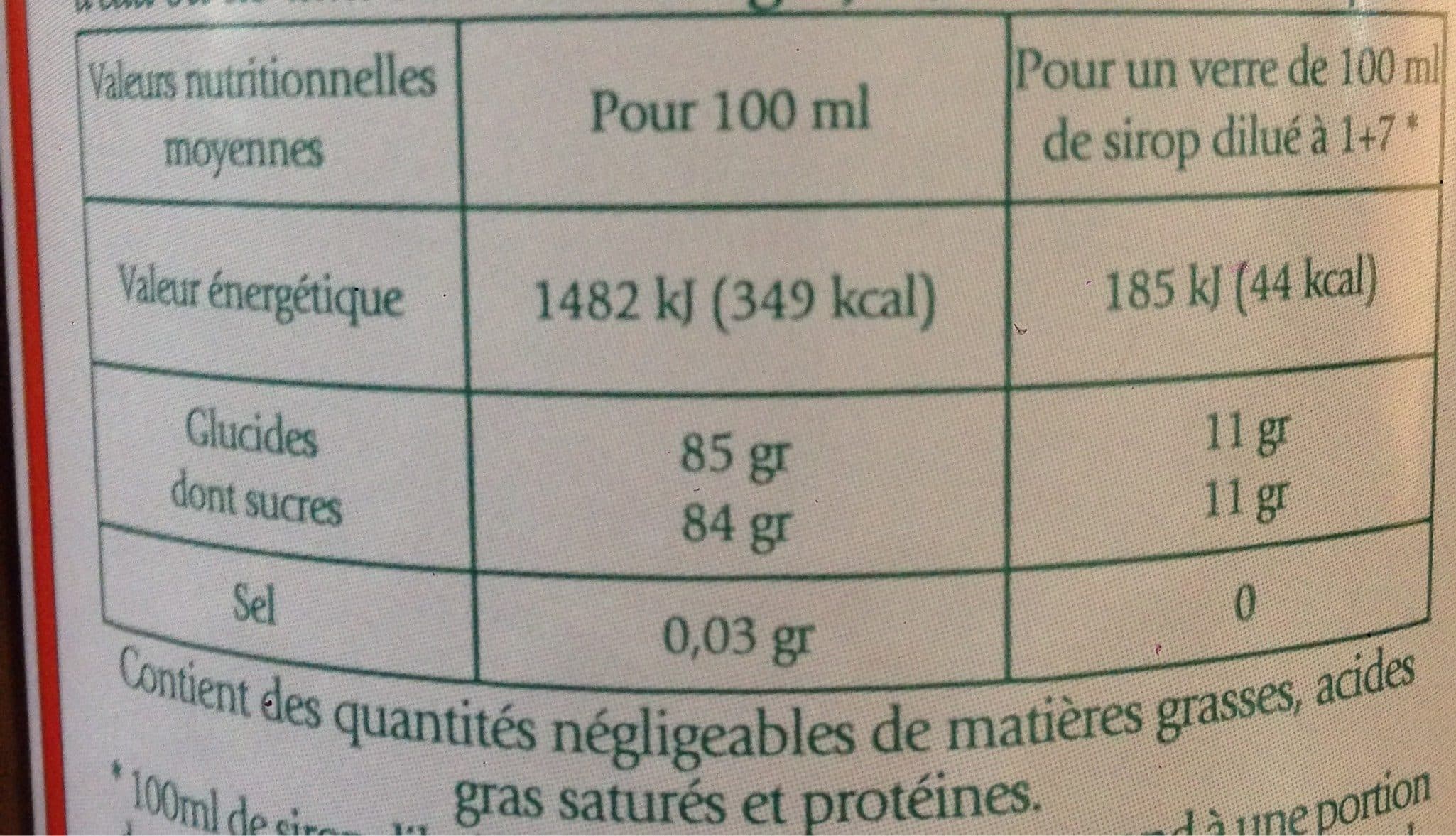 Marie dolin Sirop de fraise packshot