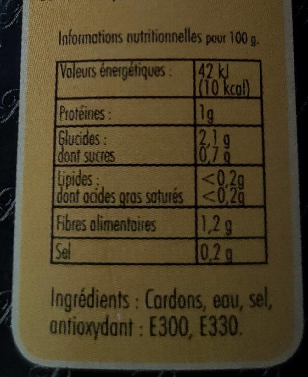 Open Food Facts Cardons Lyonnais packshot