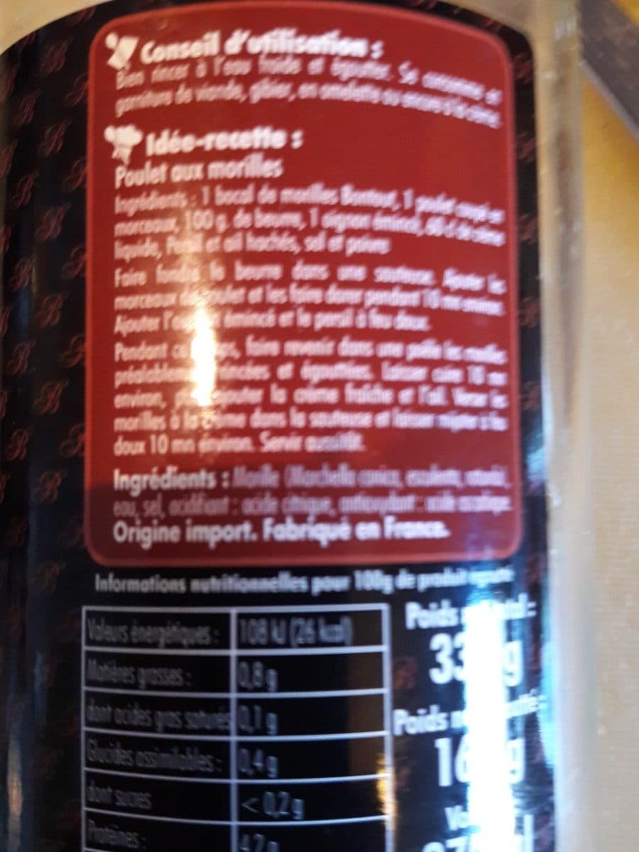 Bontout Morilles Entieres En Bocal packshot