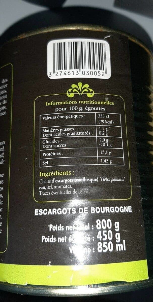 Bontout Sélection Escargots de Bourgogne packshot