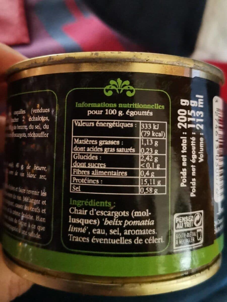Bontout Sélection Escargots de Bourgogne packshot