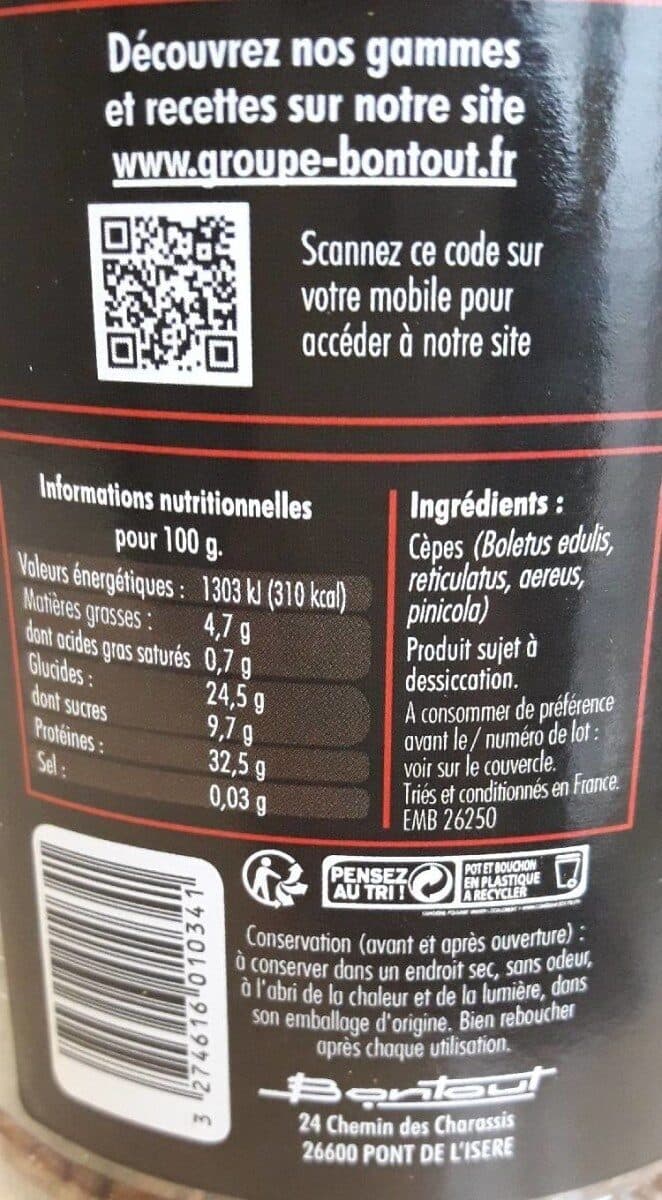 Bontout Cèpes extra packshot