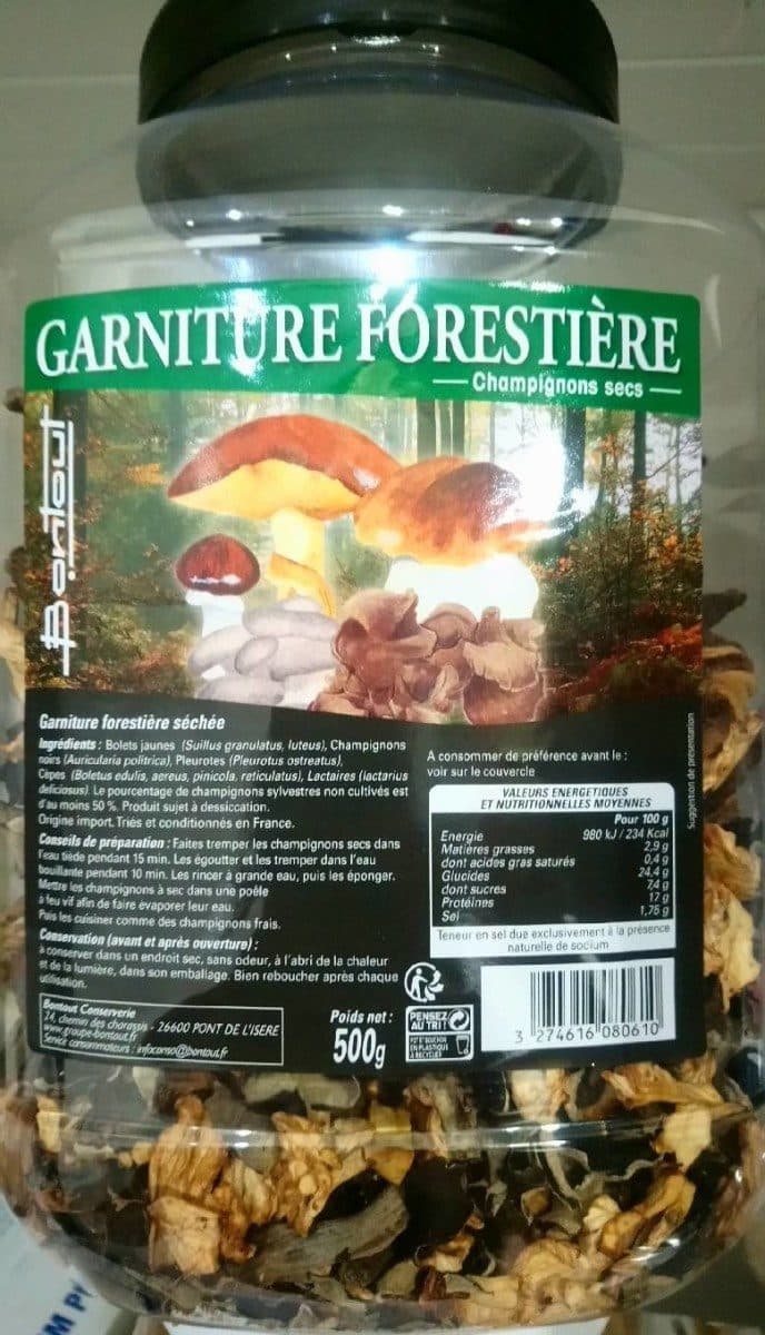 Open Food Facts Garniture Forestière -Champion secs- packshot