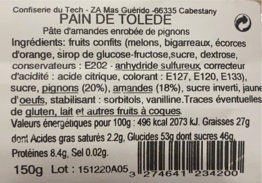 Le tech Pain de Tolède packshot