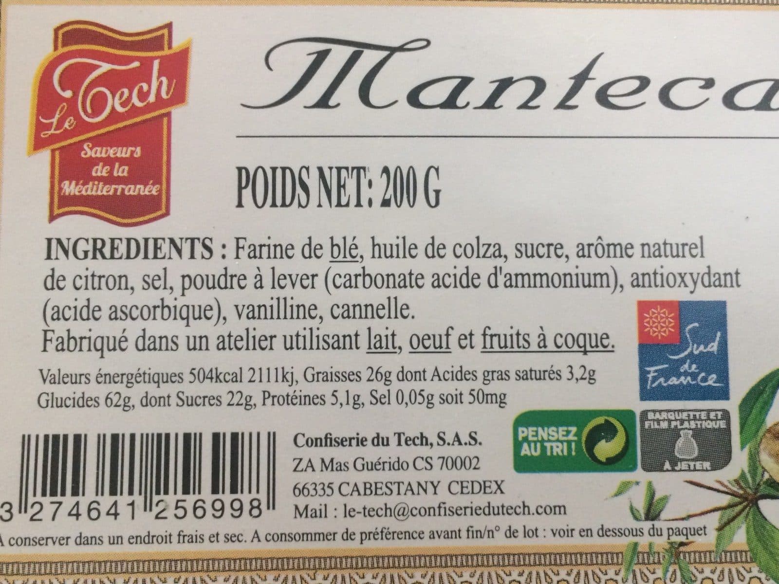 MONTECADOS Petit sablés à la cannelle packshot