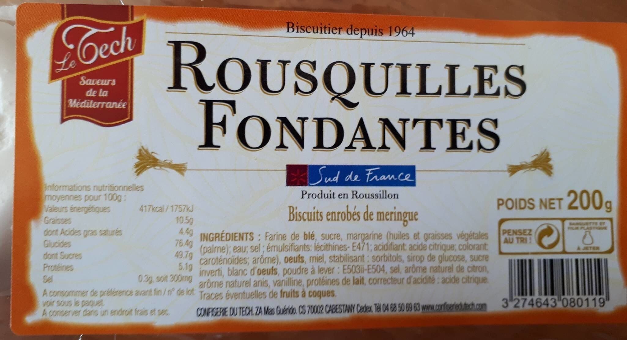 Le Tech ROUSQUILLES FONDANTES packshot