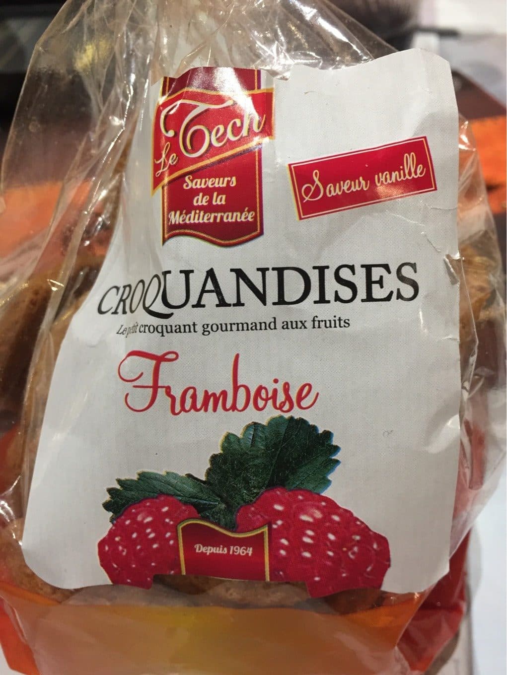 Le Tech Croquandises framboise packshot