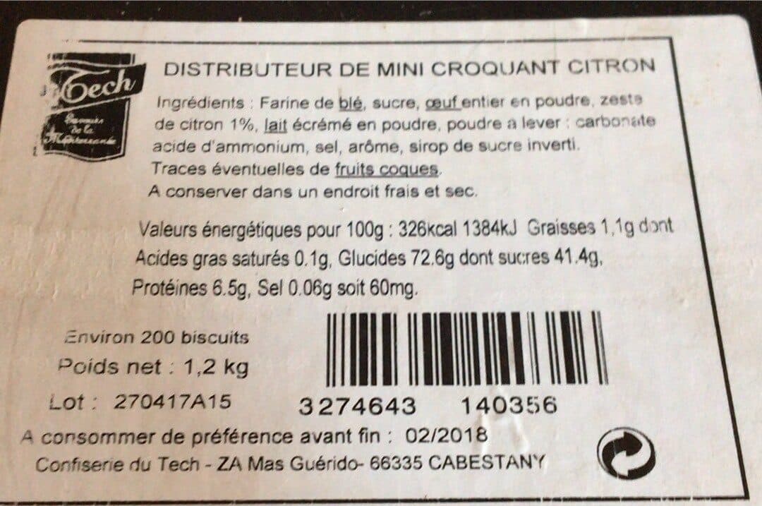 Open Food Facts Mini croquant citron packshot
