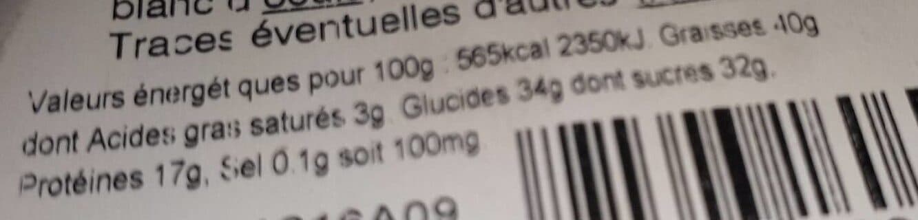 Open Food Facts Touron praliné liquide packshot