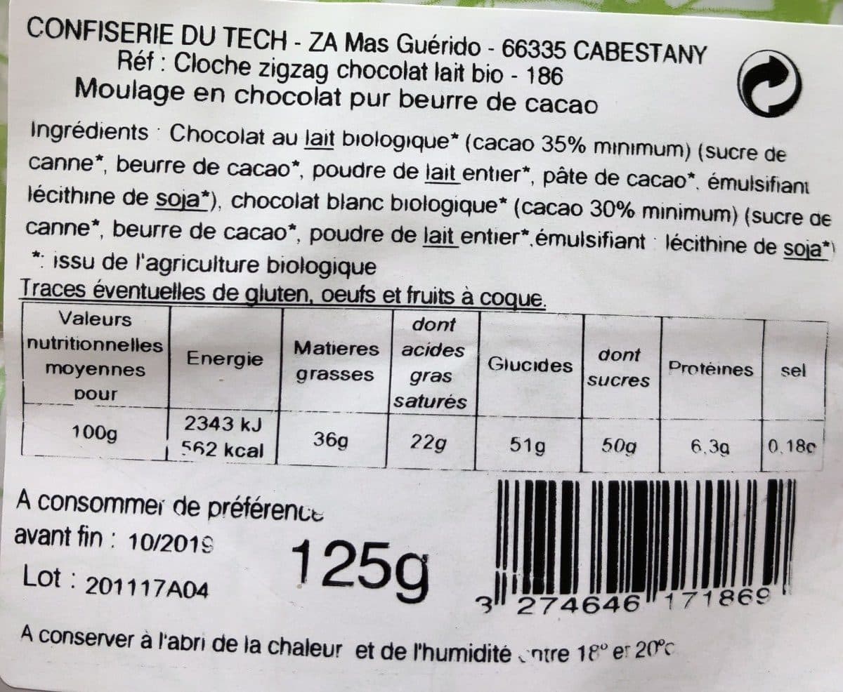 Le Tech Chocolat bio packshot