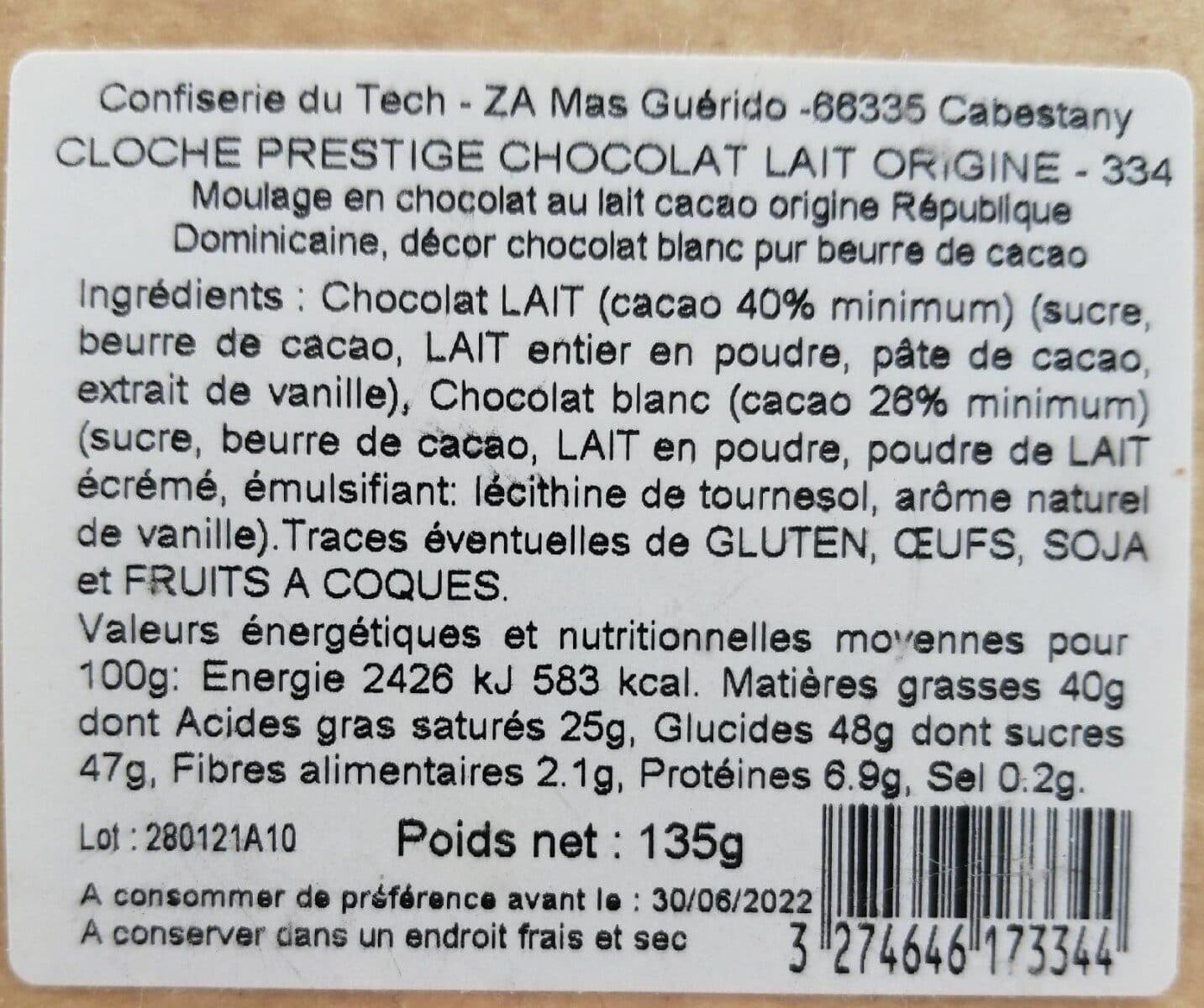 Le tech Cliche chocolat au lait packshot