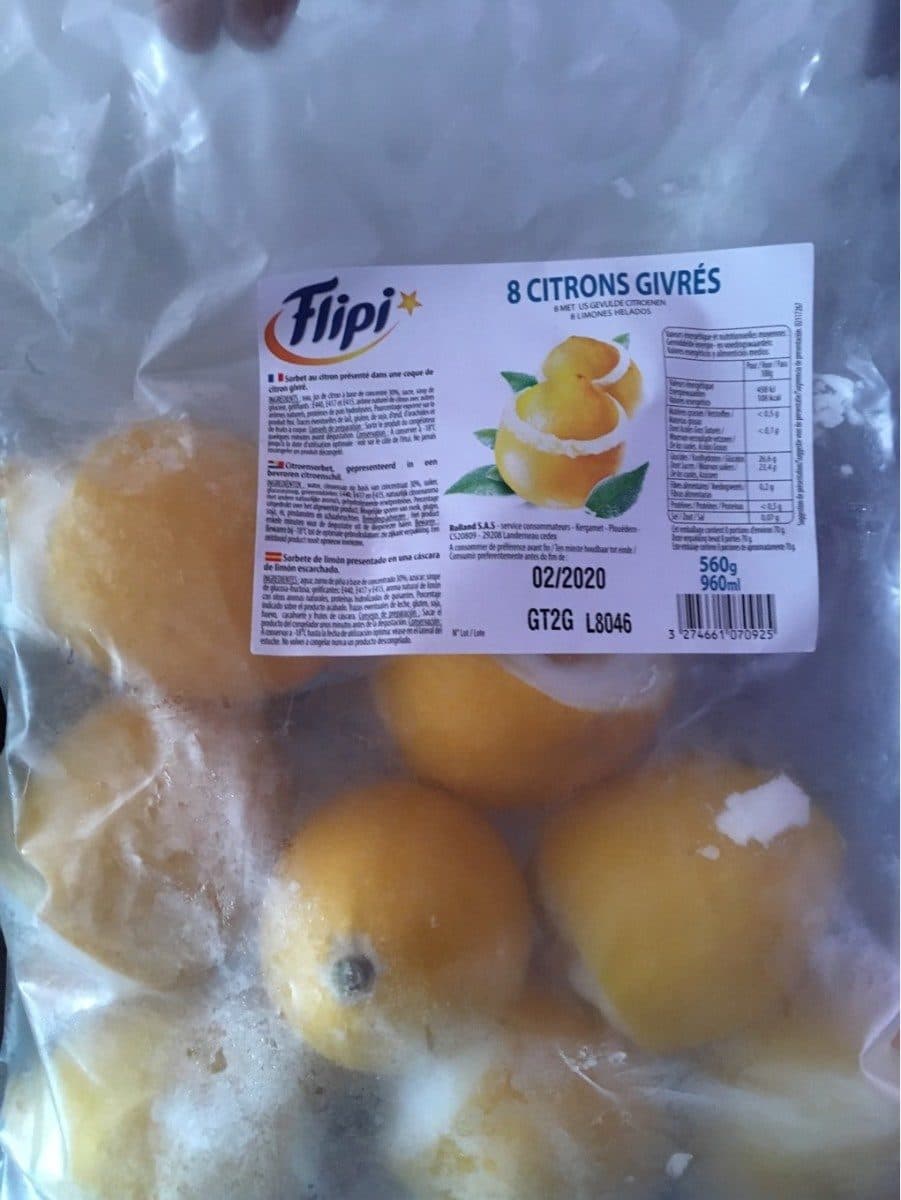 Open Food Facts Citrons givrés packshot