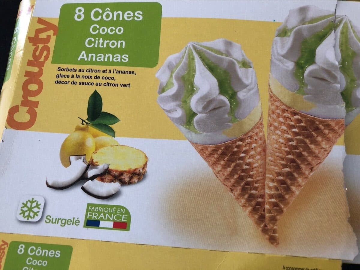 Open Food Facts Cones coco citron ananas packshot