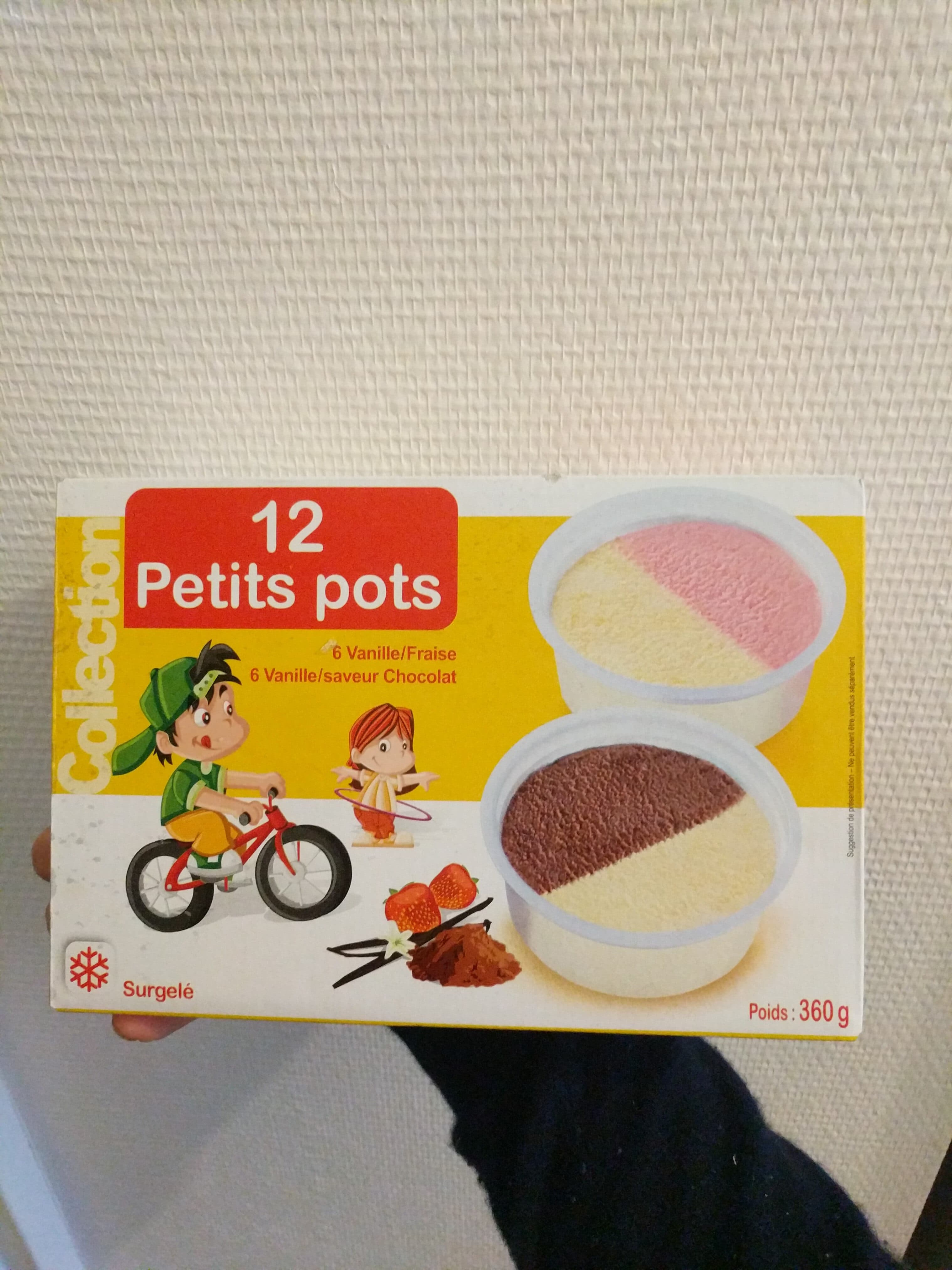 Froneri 12 petits pots Vanille/Fraise et Vanille/chocolat packshot