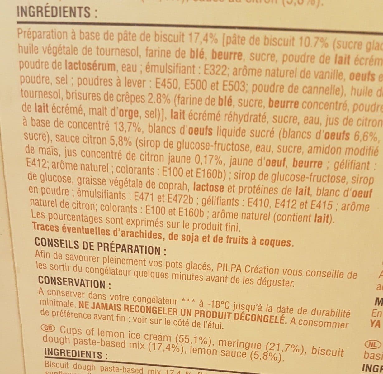 Pilpa Pilpa Glace au Citron Meringué packshot
