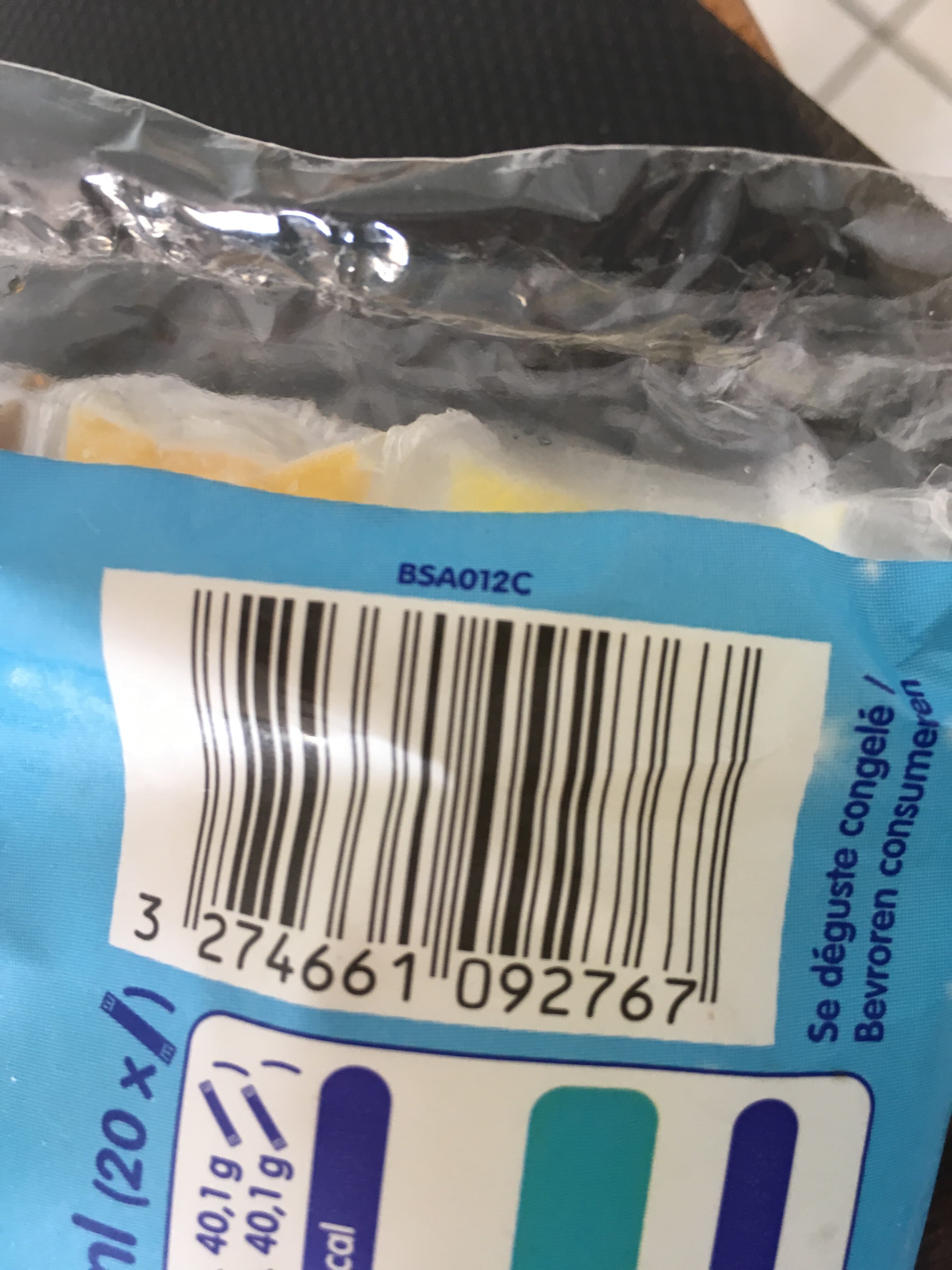 Open Food Facts Tubes glacés aux fruits packshot