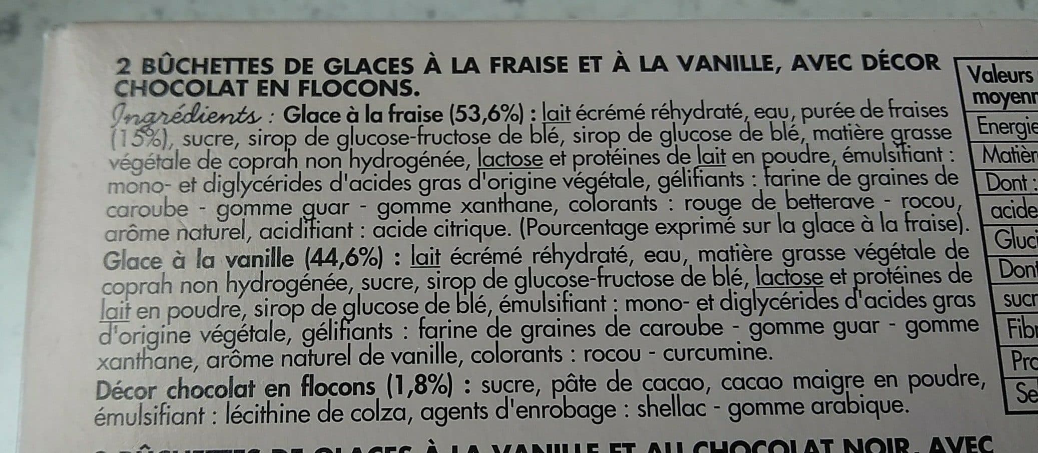 Toupargel Assortiment de 6 bûchettes glacées packshot