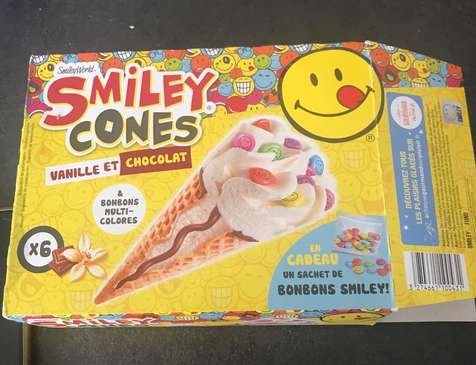 Open Food Facts Smiley cones packshot