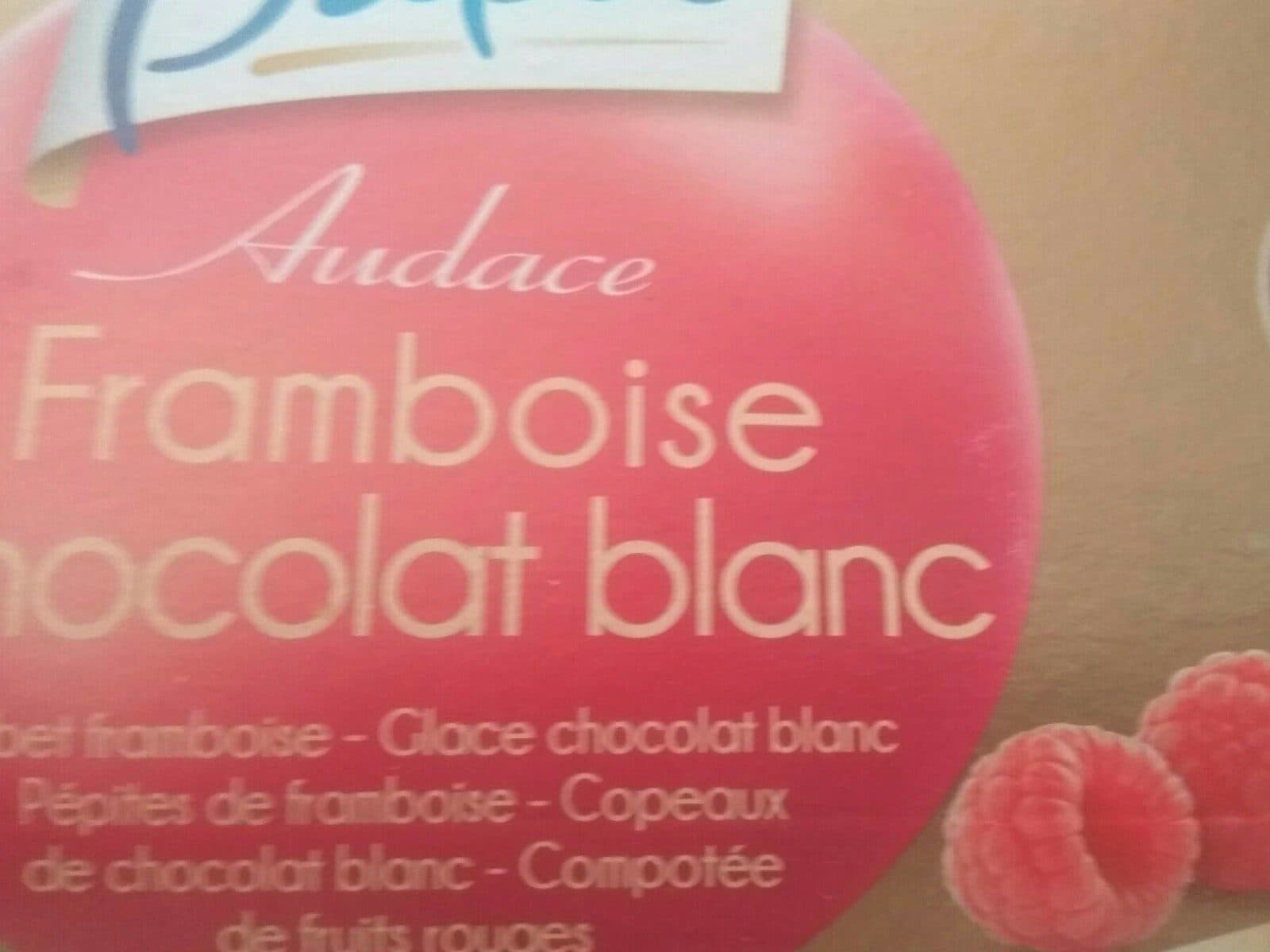 Pilpa Audace framboise chocolat blanc packshot