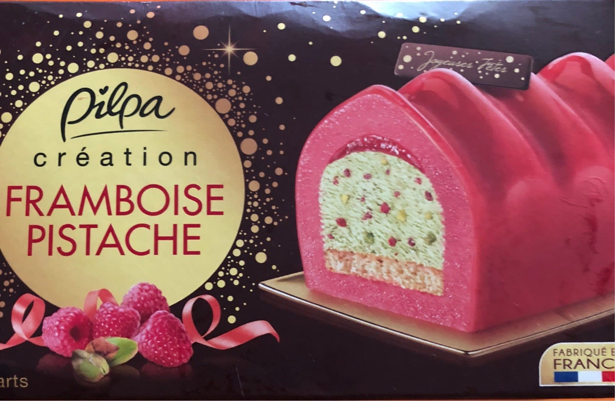 Pilpa Bûche Framboise Pistache packshot