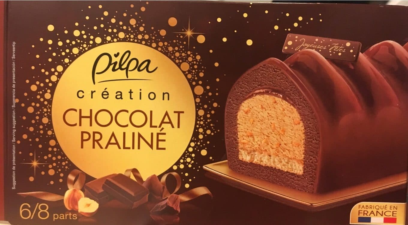 Pilpa Buche glacée création chocolat praliné packshot