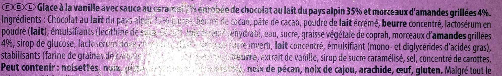 Coolice Milka Bâtonnets Amandes & Caramel packshot