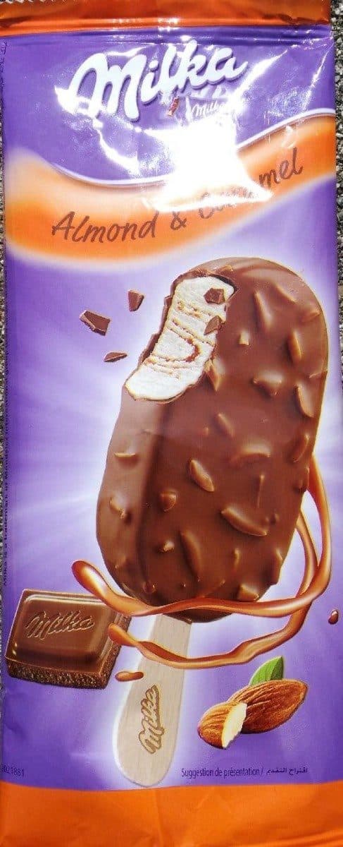 Milka Glace Amandes caramel packshot