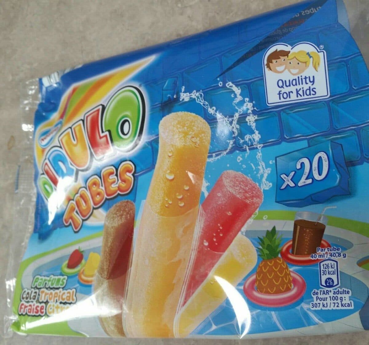 Nestlé Glaçons tubes pirulo packshot