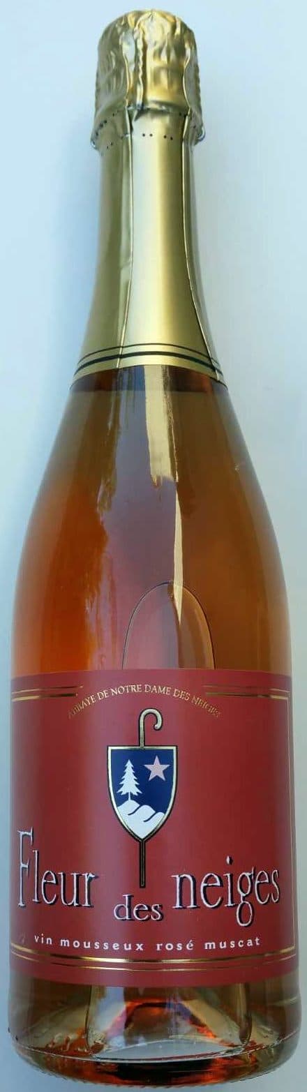 Abbaye de Notre-Dame des Neiges Fleur des neiges vin mousseux rosé muscat packshot