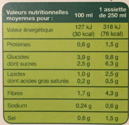 La Potagère Mouliné de légumes variés packshot