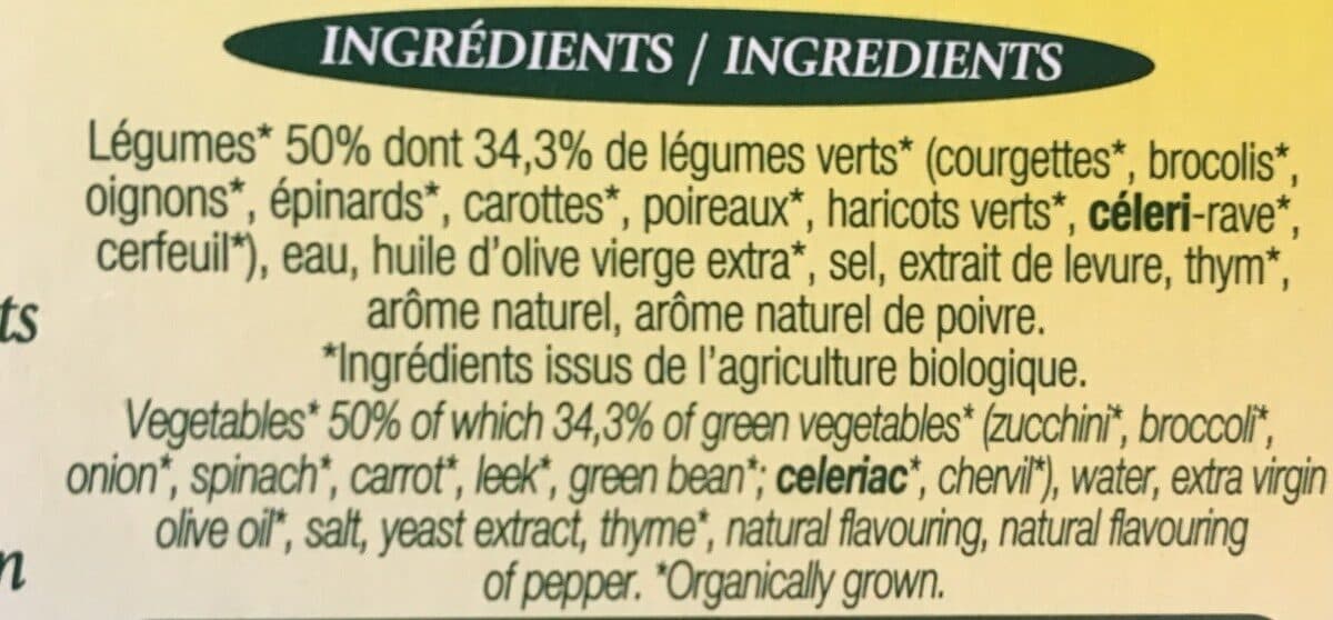 La Potagère Et.2x30 Mouline Legumes Verts Bio La Potagere packshot