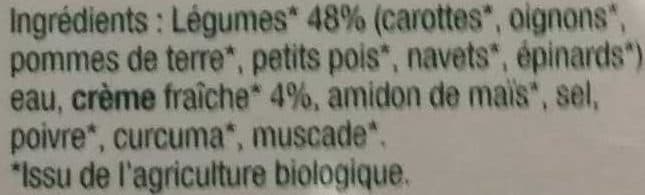 La potagère Mouliné de légumes printaniers bio packshot