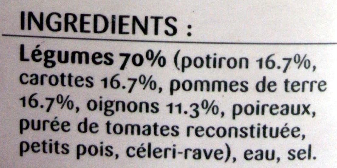 La Potagère La Potagère légumes nature ! packshot
