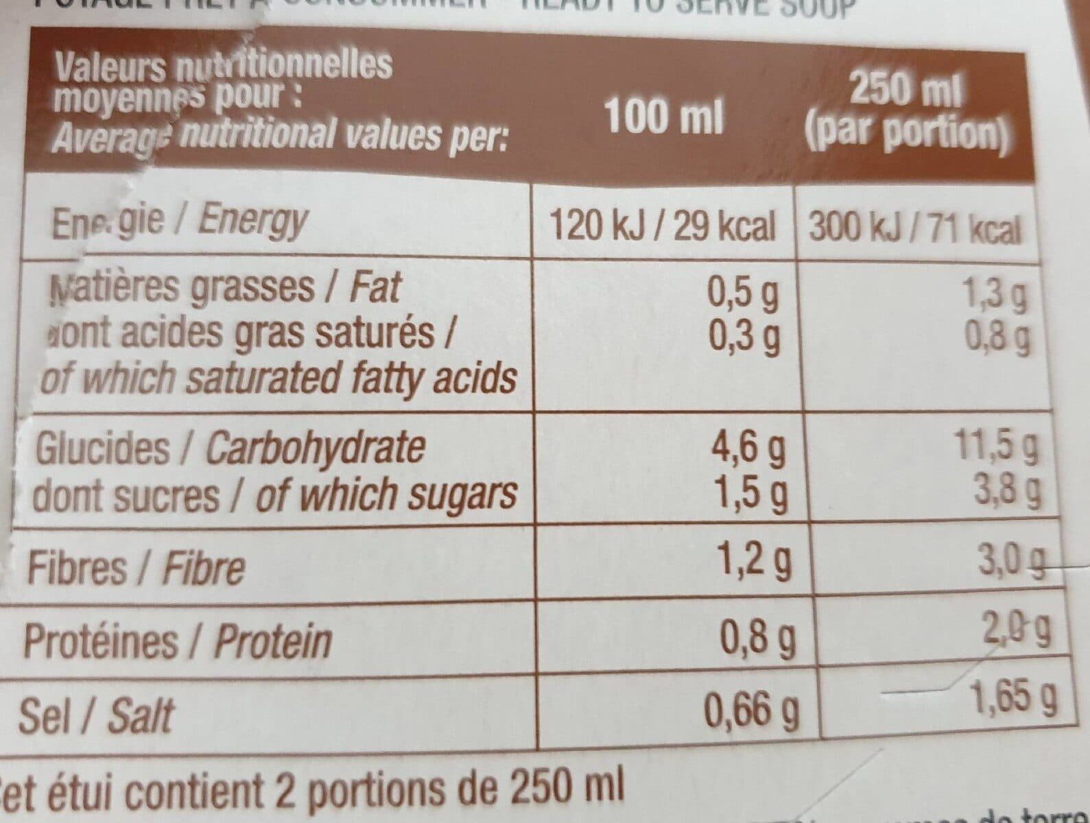 La Potagère Velouté aux 7 légumes variés packshot
