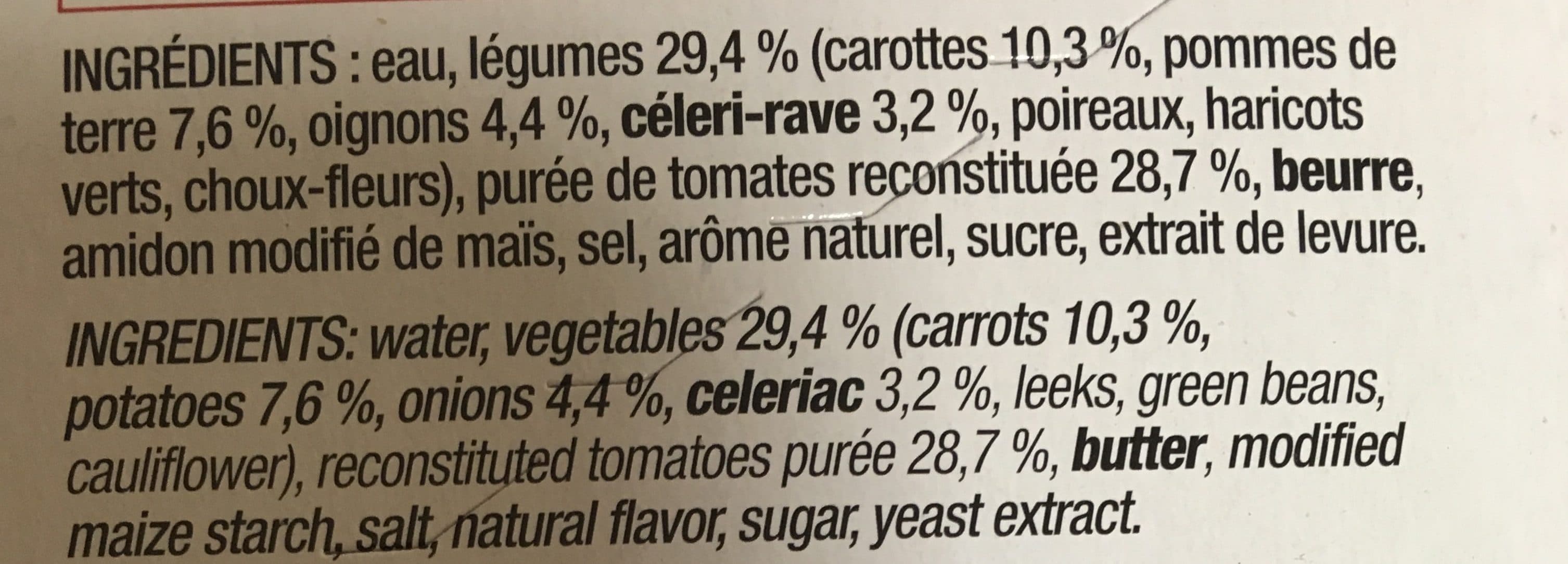 La Potagère Velouté de légumes et tomates packshot