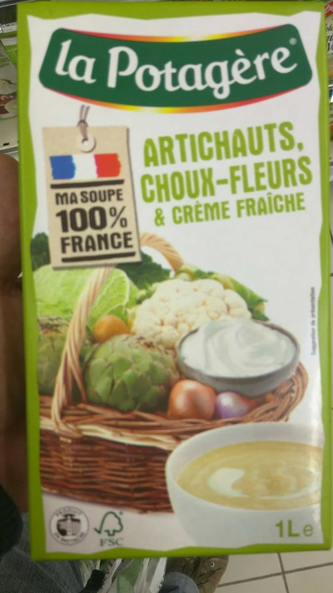 La Potagère Artichauts, choux-fleurs & crème fraîche packshot