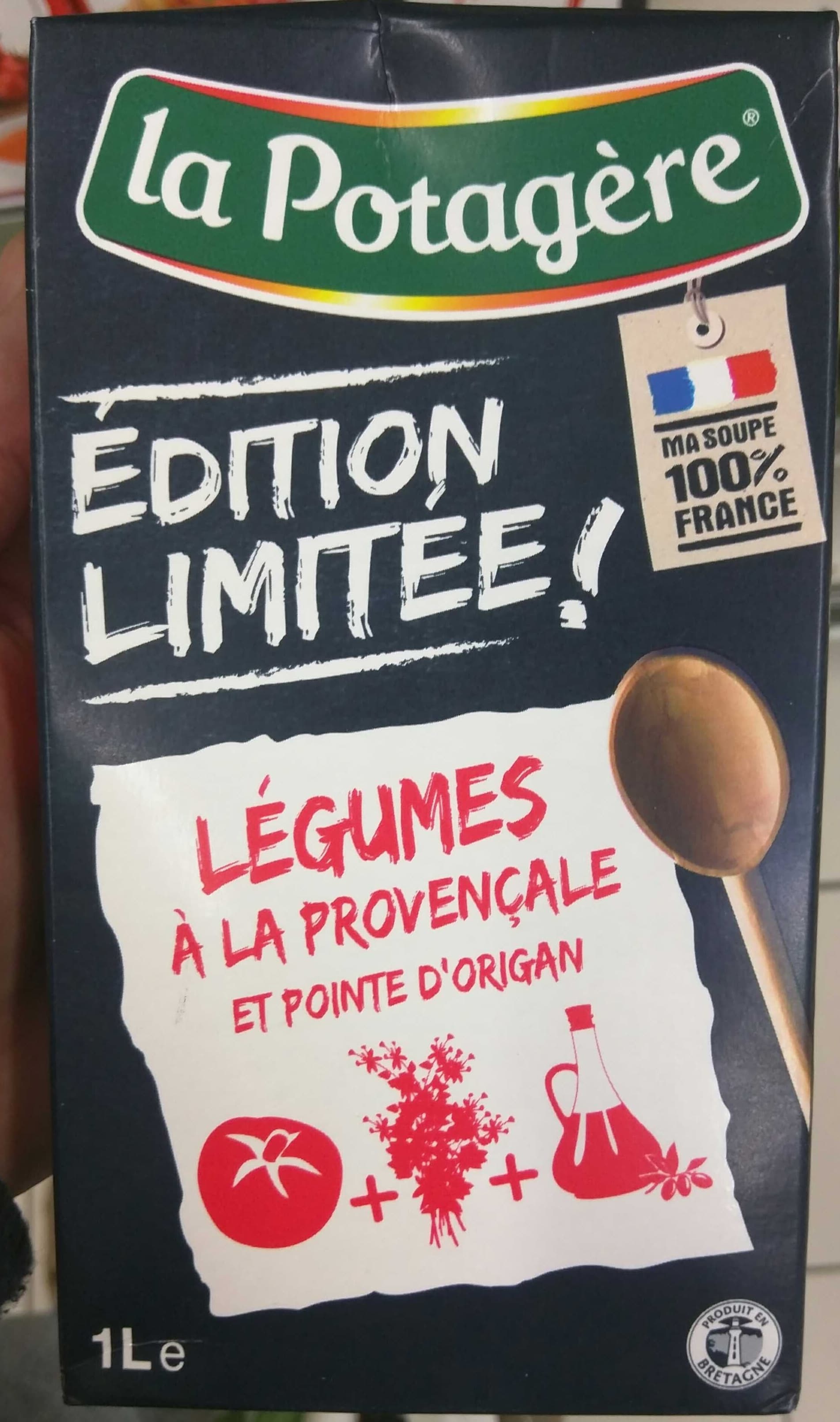 La Potagère Légumes à la Provençale et Pointe d'Origan packshot