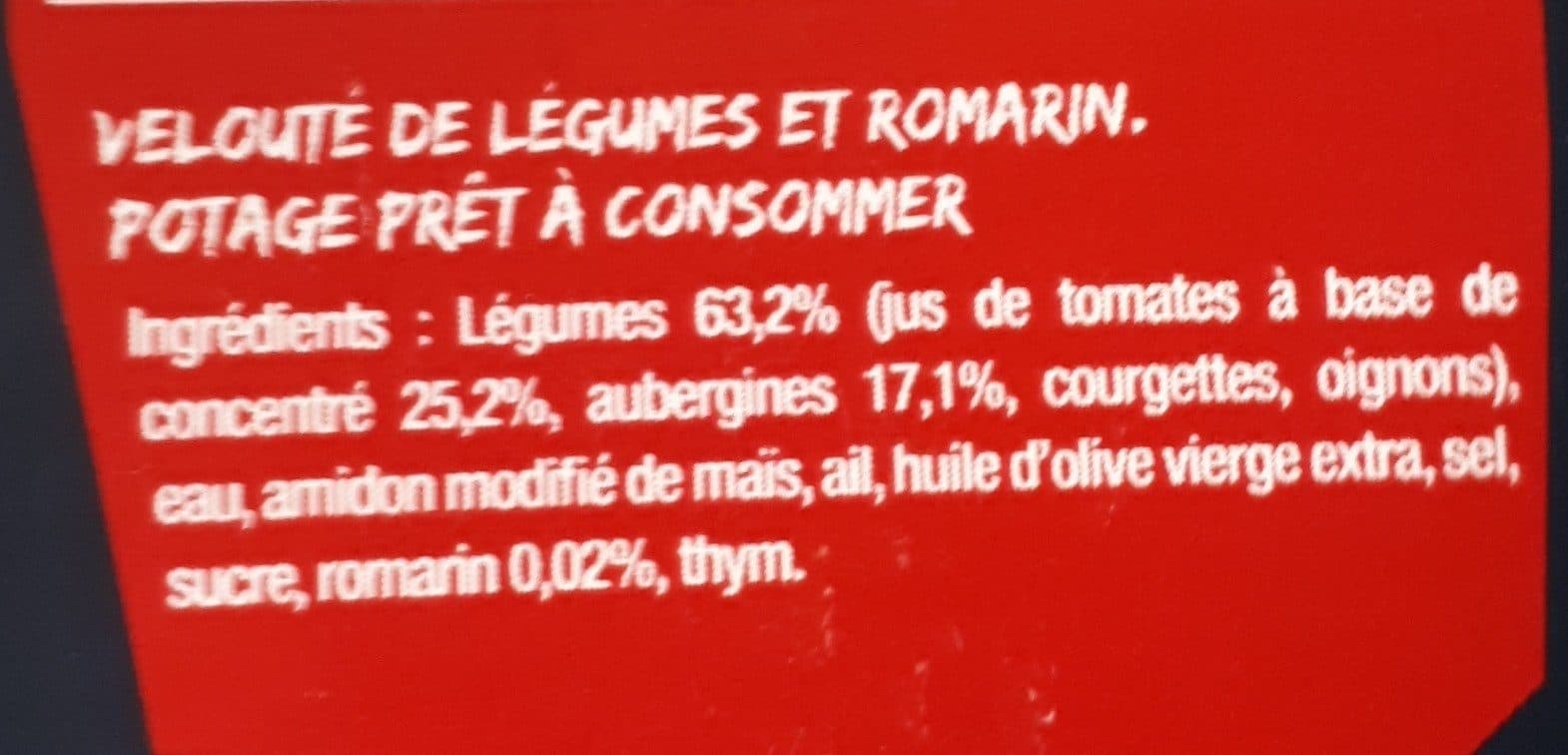 La Potagère Soupe Tomates Aubergines et Romarin packshot