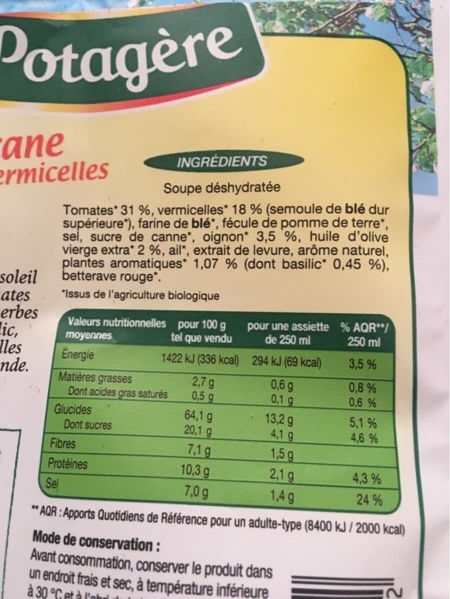 La potagere Soupe toscane packshot