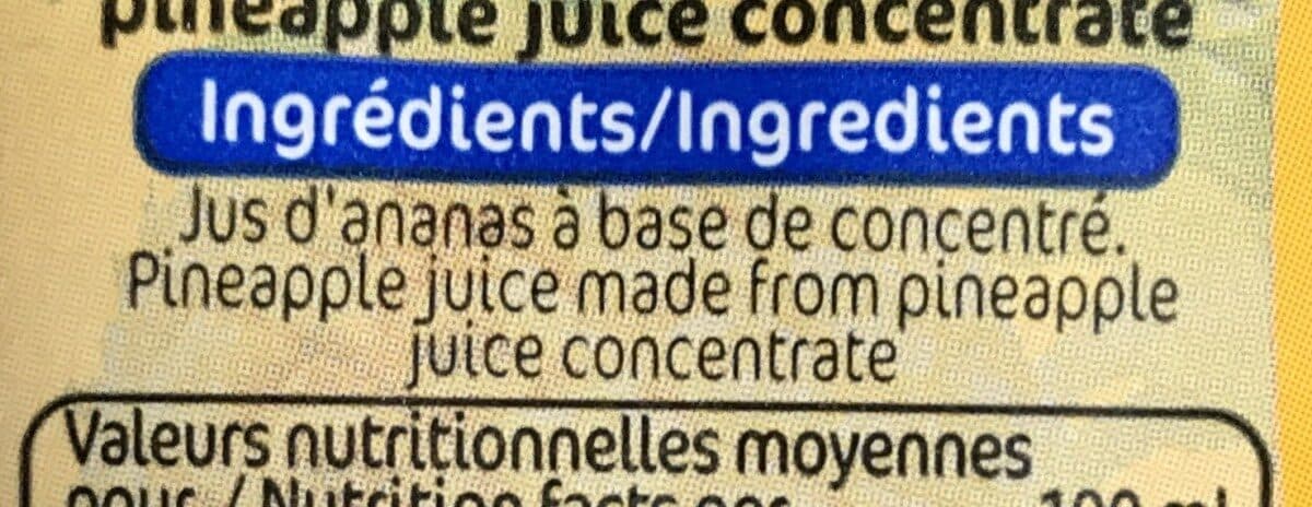 Plein Fruit Jus d'ananas packshot