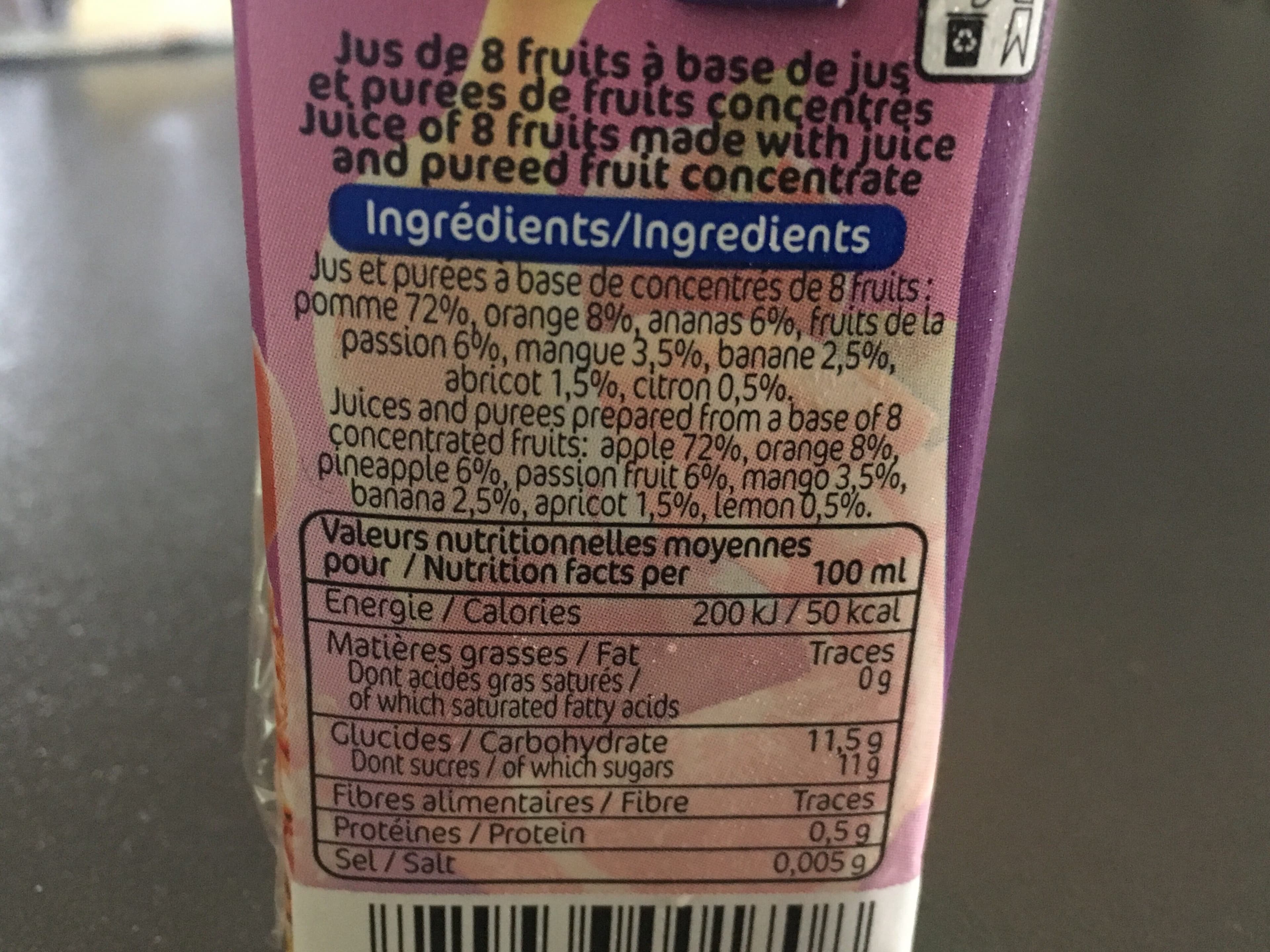 Plein Fruit Jus multifruit packshot