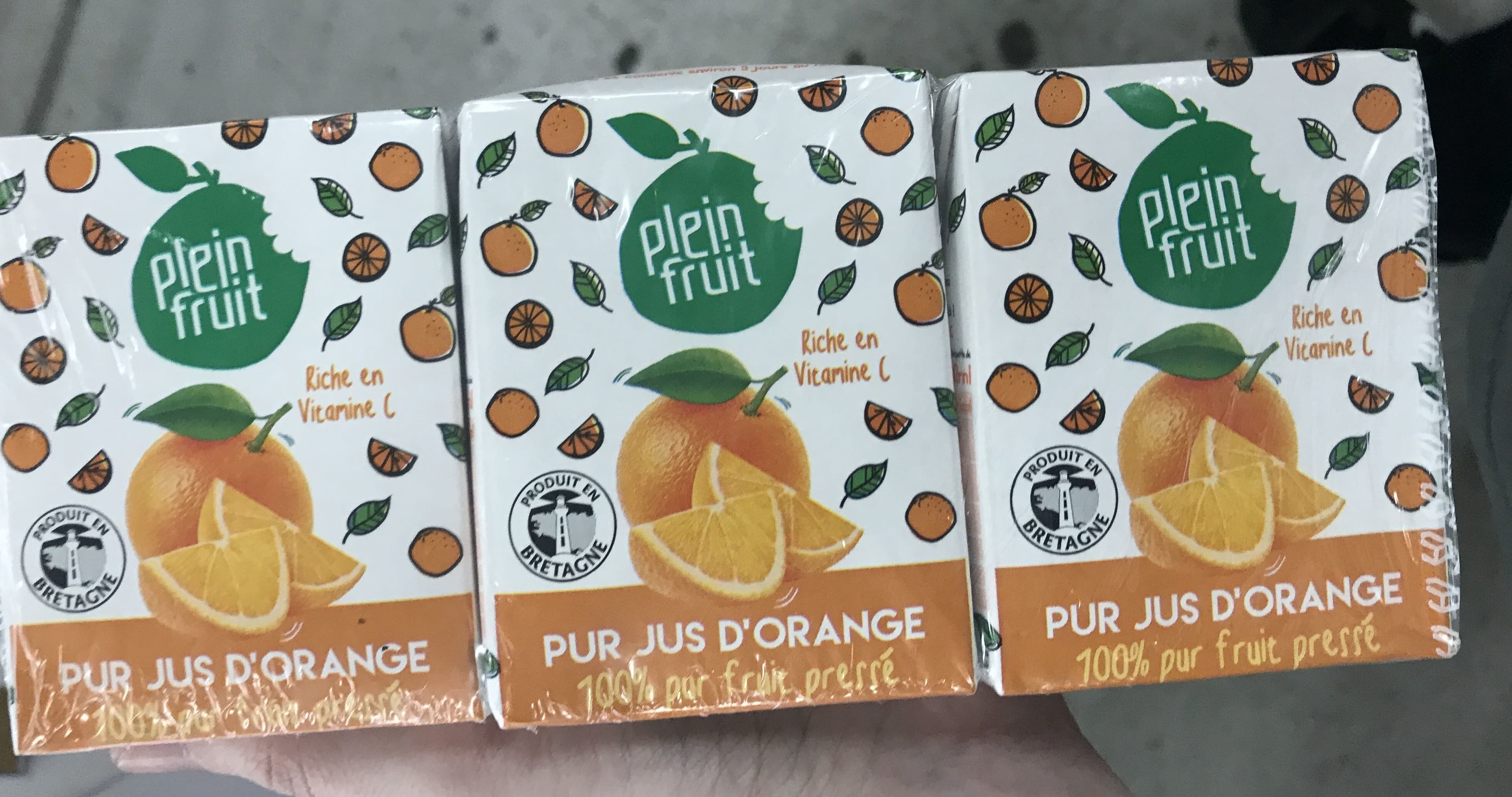 Plein Fruit Pur jus d'orange packshot