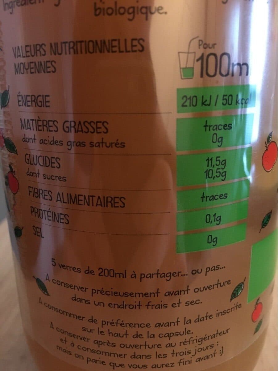 Plein Fruit Pomme Bio packshot